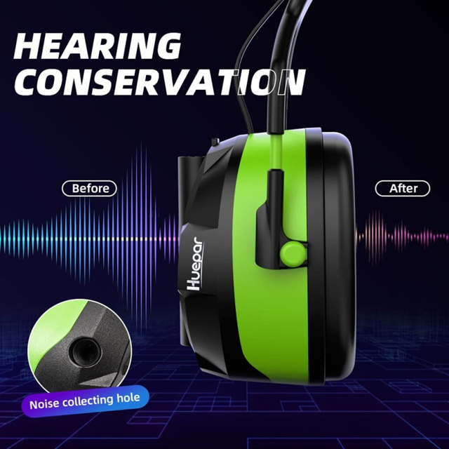Orejera Ajustable con Bluetooth Huepar E03