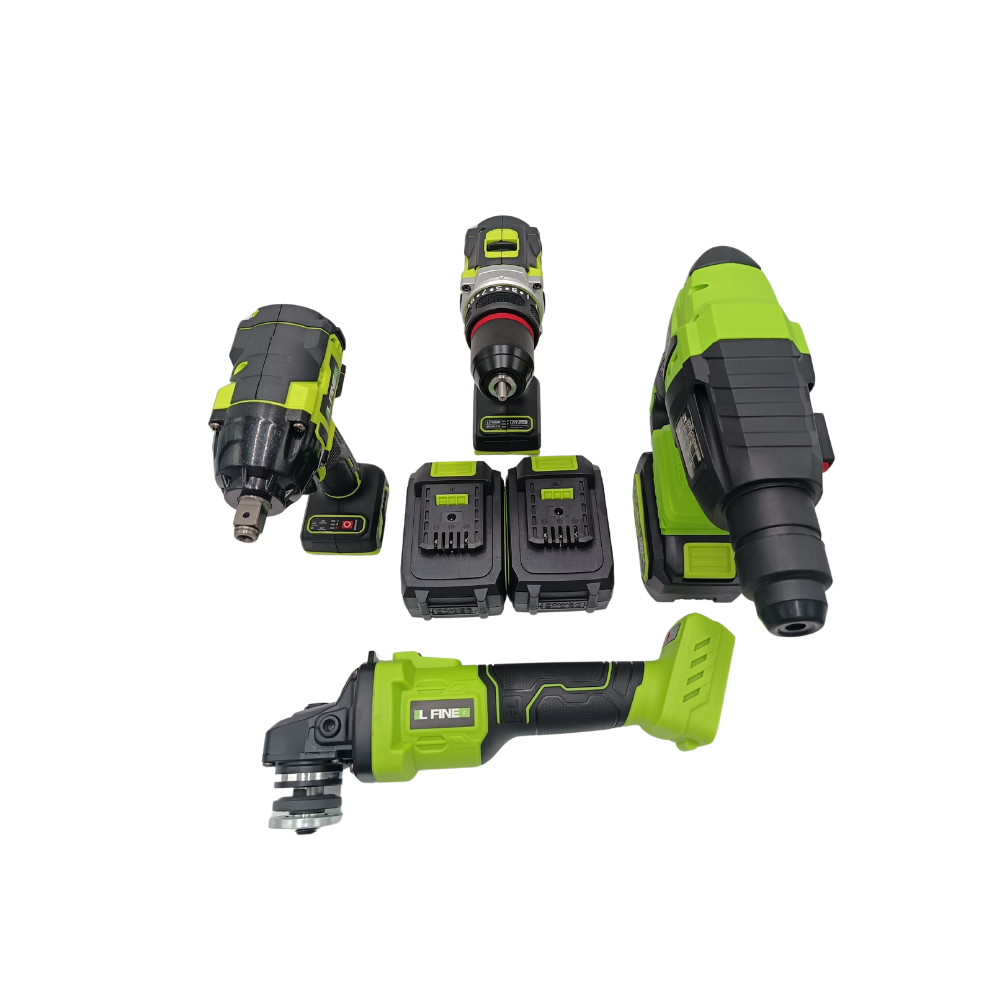 KIT IL FINE AMOLADORA TALADRO ROTOMARTILLO ATORNILLADOR DE IMPACTO