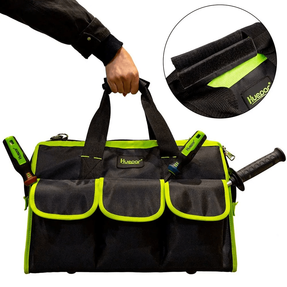 Bolso para Herramientas de 10 Compartimientos Huepar TB01 - SyM Asociados