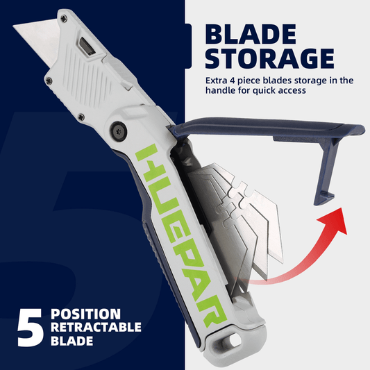 CUCHILLA CUTTER UTILITY DRYWALL PROFESIONAL HUEPAR HUK1 TOOLS - SyM Asociados