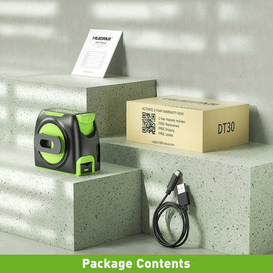 HUEPAR DT30 - Cinta métrica digital láser 60 metros Recargable - SyM Asociados