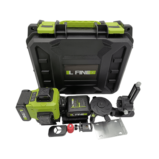 Nivel Laser 16 Líneas Verdes IL FINE LLX - 360 - 09 Recargable + Trípode - SyM Asociados