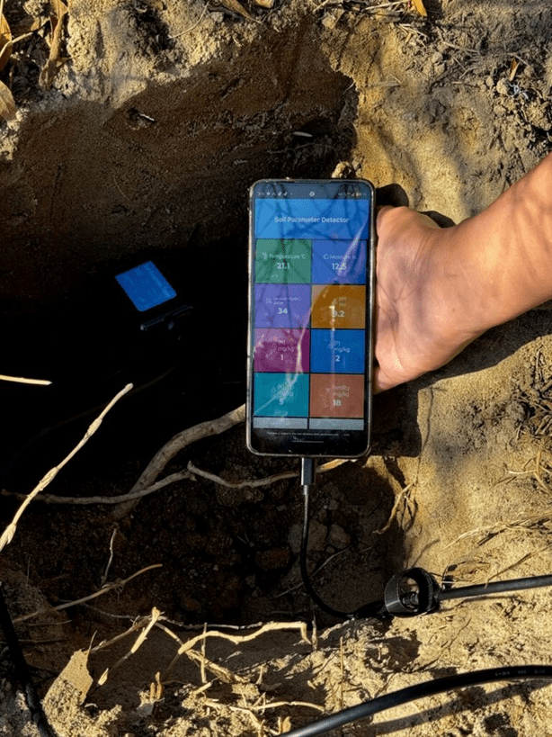 Sensor de suelo NPK PH EC para agricultura - SyM Asociados