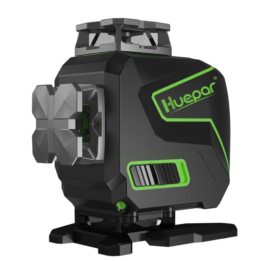 Nivel laser verde huepar S04CG 16 líneas 4d bluetooth recargable(Dos baterías)