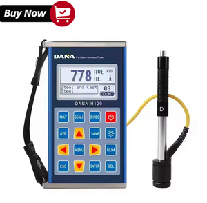 Durómetro Portátil Digital Leeb DANA-H120 de Alta Precisión | Medidor de Dureza para Metales con Carcasa Metálica