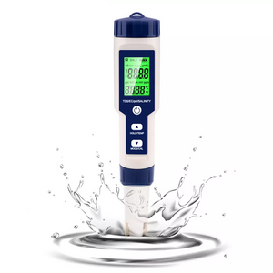 Medidor de calidad del agua de maricultura multifuncional 5 en 1 PH/TDS/EC/salinidad/medidor de temperatura, Detector de PH de agua de mar