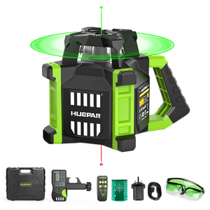 Nivel Rotativo Láser Verde Huepar RL300HVG Hasta 800 metros de alcance