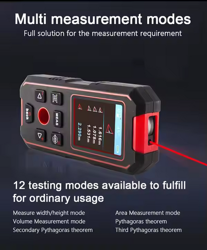 NOYAFA 3 en 1 Scanner de Pared, Distanciómetro e Inclinómetro NF-518S