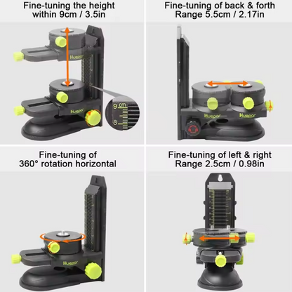 Soporte de nivel láser HUEPAR PV10 más base ajustable de 360 grados