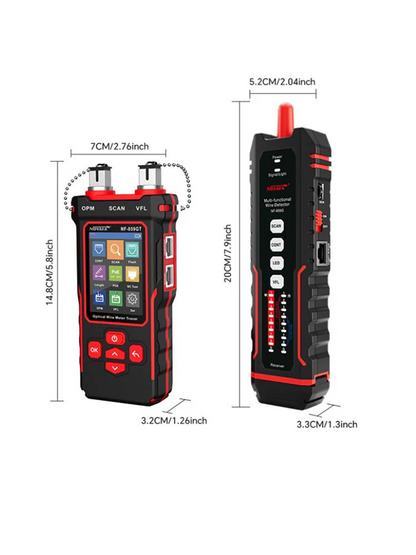 NF-859GT Red multifuncional y probador de cable óptico: medición de precisión, medidor de potencia óptica avanzada, iluminación LED