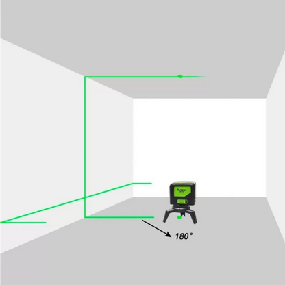 NIVEL LASER HUEPAR 9211G DE 2 LINEAS CON PLOMADA LUZ VERDE