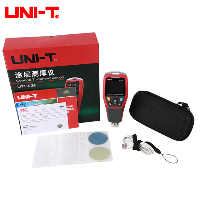 Medidor de Espesor de Pintura UNI T UT343E – Profesional para Metales Ferrosos y No Ferrosos