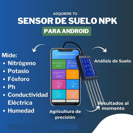 Sensor de suelo NPK PH EC Sensor de nutrientes para agricultura