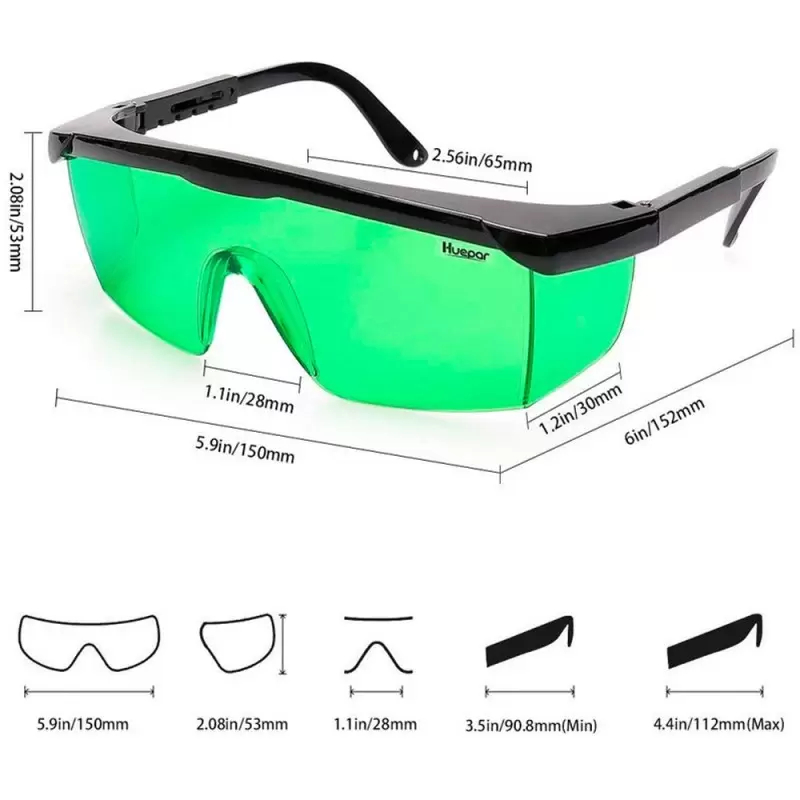 Gafas de Seguridad Huepar GL01G + Estuche