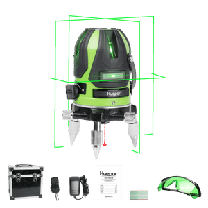 Huepar 6141G Nivel Láser Robot Verde 360° con accesorios - SyM Asociados Perú
