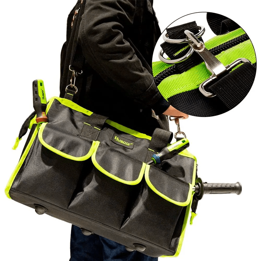 Bolso para Herramientas de 10 Compartimientos Huepar TB01 - SyM Asociados