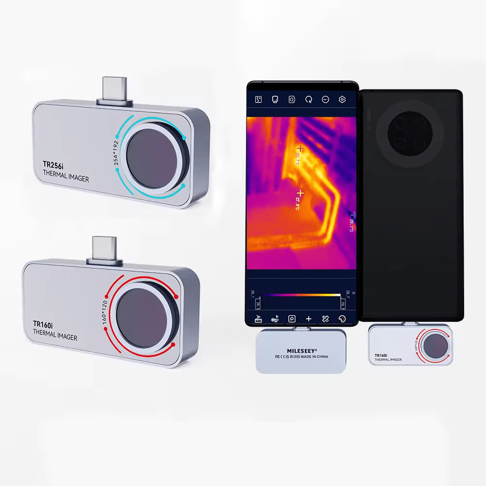 Cámara térmica TR256i Mileseey Detector de temperatura USB tipo C - SyM Asociados