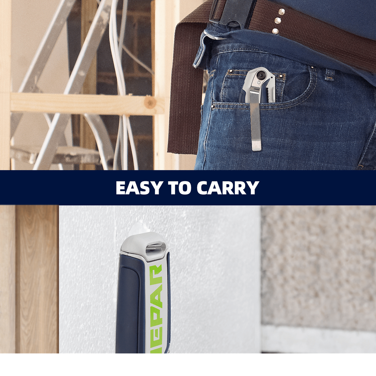 CUCHILLA CUTTER UTILITY DRYWALL PROFESIONAL HUEPAR HUK1 TOOLS - SyM Asociados