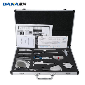 Kit de inspección de soldadura DANA W13A de 13 piezas en maletín de aluminio - SyM Asociados Perú