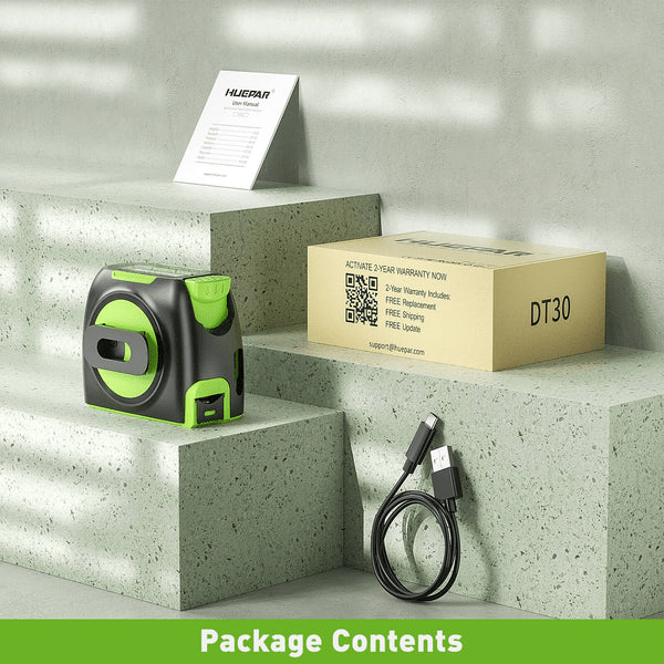 HUEPAR DT30 - Cinta métrica digital láser 60 metros Recargable - SyM Asociados