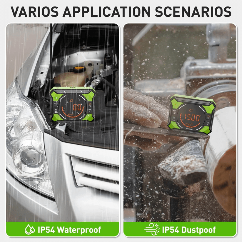 Inclinometro digital con laser portatil 0 - 360° Huepar AG2L - SyM Asociados