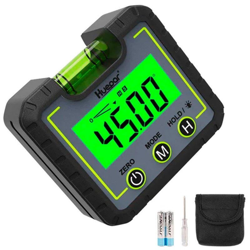 Inclinometro digital portatil 0 - 360° Huepar AG01 - SyM Asociados