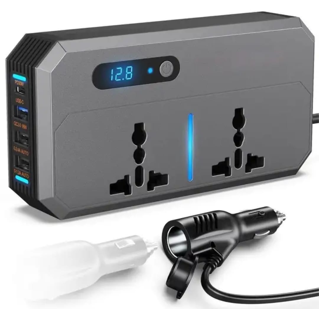 Inversor de Corriente 240 w 12V/24V a 220 V Carga Rápida - SyM Asociados