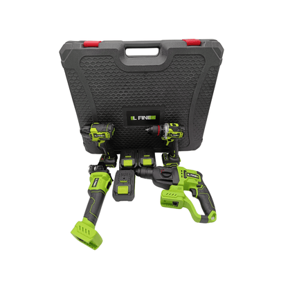 KIT IL FINE AMOLADORA TALADRO ROTOMARTILLO ATORNILLADOR DE IMPACTO - SyM Asociados