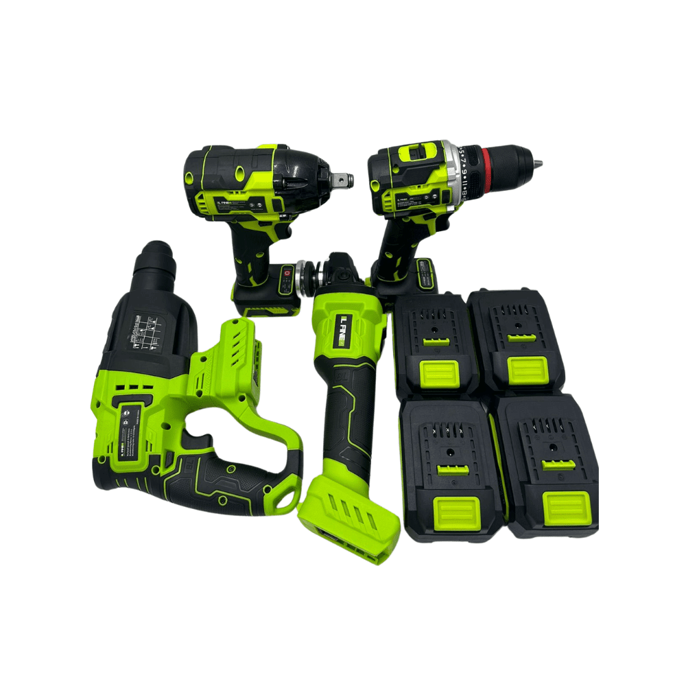 IL Fine 21V Brushless | Kit Amoladora + Taladro Rotomartillo - vista de detalle - SyM Asociados Perú