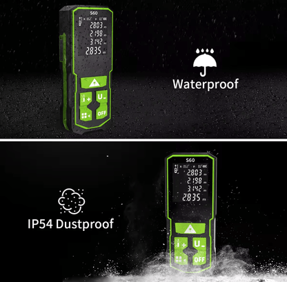Medidor de DISTANCIA Laser Y ÁNGULO HUEPAR S 60 100 120 pantalla LCD Digital Recargable - SyM Asociados