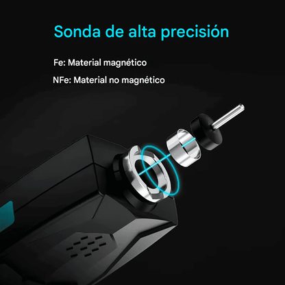 Medidor de espesor de pintura Profesional Mileseey MC998 para Metales Ferrosos y No Ferrosos - SyM Asociados