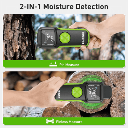 Medidor de Humedad Huepar M03 – Pin y Pinless 2 en 1 para Madera y Materiales de Construcción - SyM Asociados