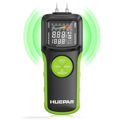 Medidor de Humedad Huepar M03 – Pin y Pinless 2 en 1 para Madera y Materiales de Construcción - SyM Asociados