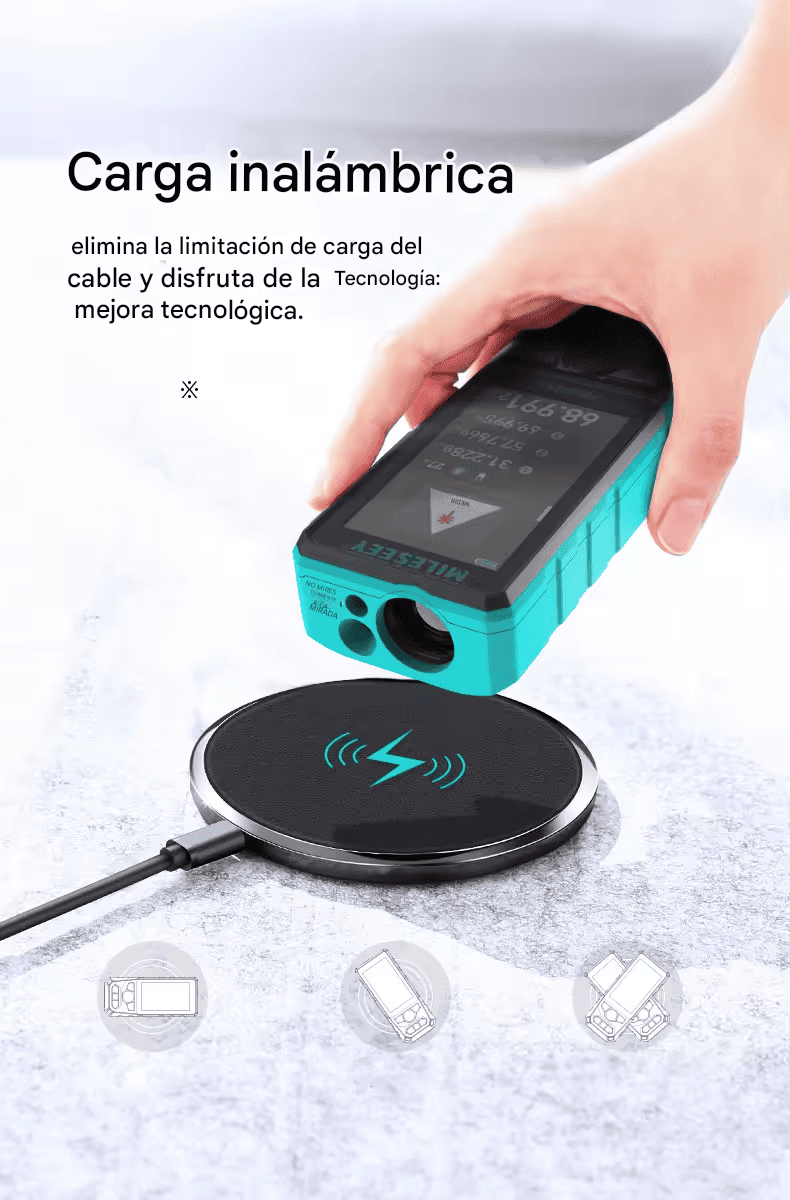 Medidor Láser Mileseey P9 300m Cámara Zoom Exterior - SyM Asociados