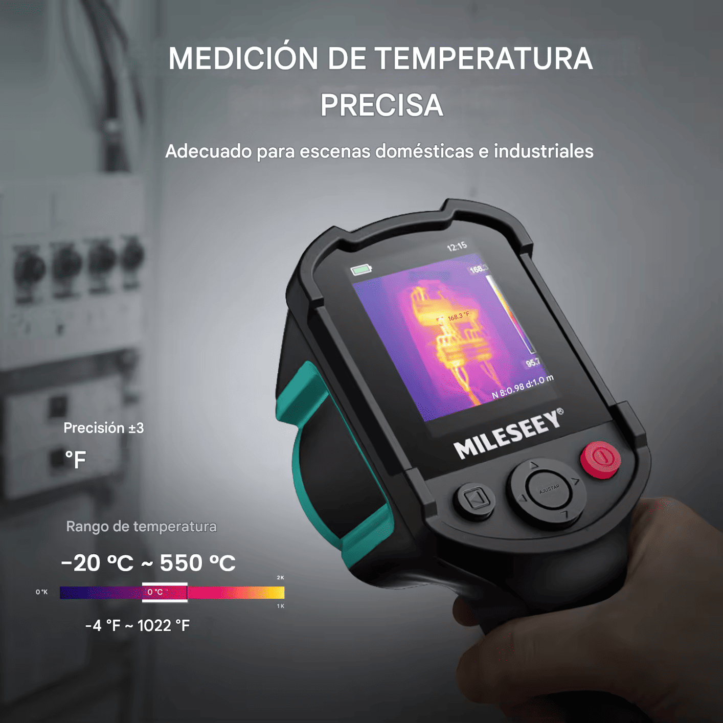 Mileseey cámara termográfica infrarroja 240x240 Tr10 - SyM Asociados