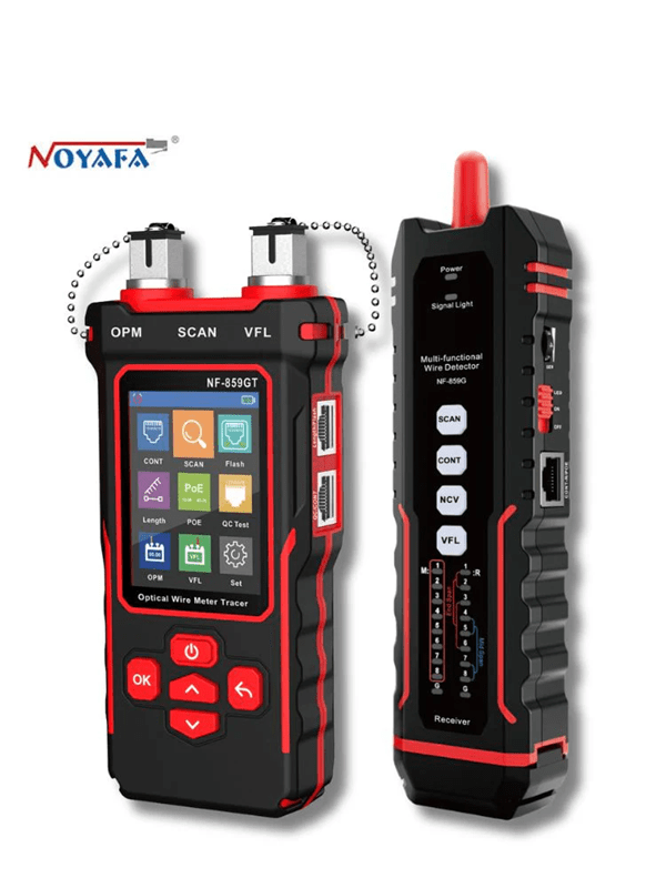 NF - 859GT Red multifuncional y probador de cable óptico: medición de precisión, medidor de potencia óptica avanzada, iluminación LED - SyM Asociados