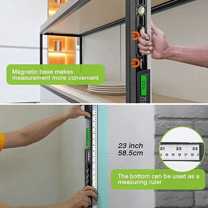nivel electrónico de aluminio Digital Huepar TL60 - SyM Asociados