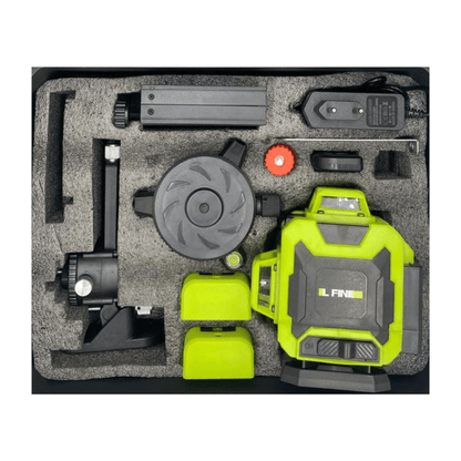 Nivel Laser 16 Líneas Verdes IL FINE LLX - 360 - 05 Recargable + Trípode - SyM Asociados