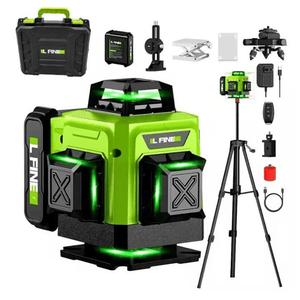 Nivel Laser 16 Líneas Verdes IL FINE LLX - 360 - 09 Recargable + Trípode - SyM Asociados