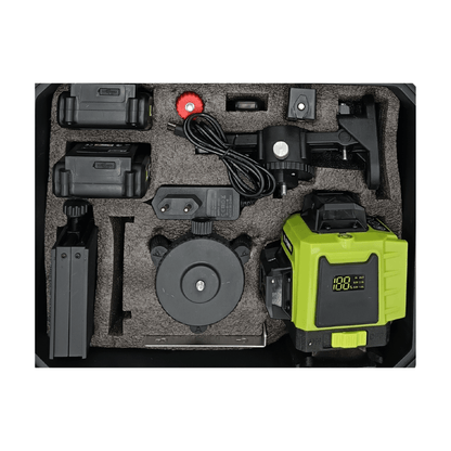 Nivel Laser 16 Líneas Verdes IL FINE LLX - 360 - 09 Recargable + Trípode - SyM Asociados