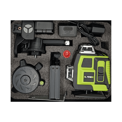 Nivel Laser 16 Líneas Verdes IL FINE LLX - 360 - 11 Recargable + Trípode - SyM Asociados