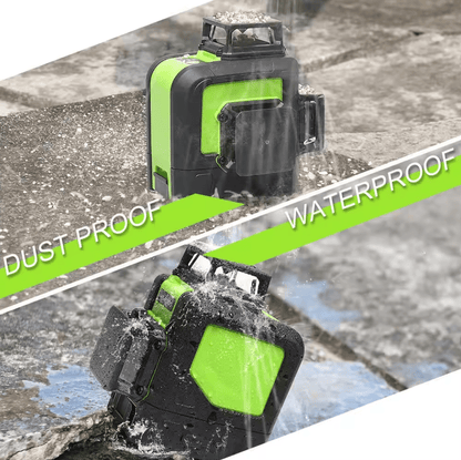 Nivel láser verde huepar 903CG 12 líneas recargable(Dos baterías)+ trípode huepar - SyM Asociados