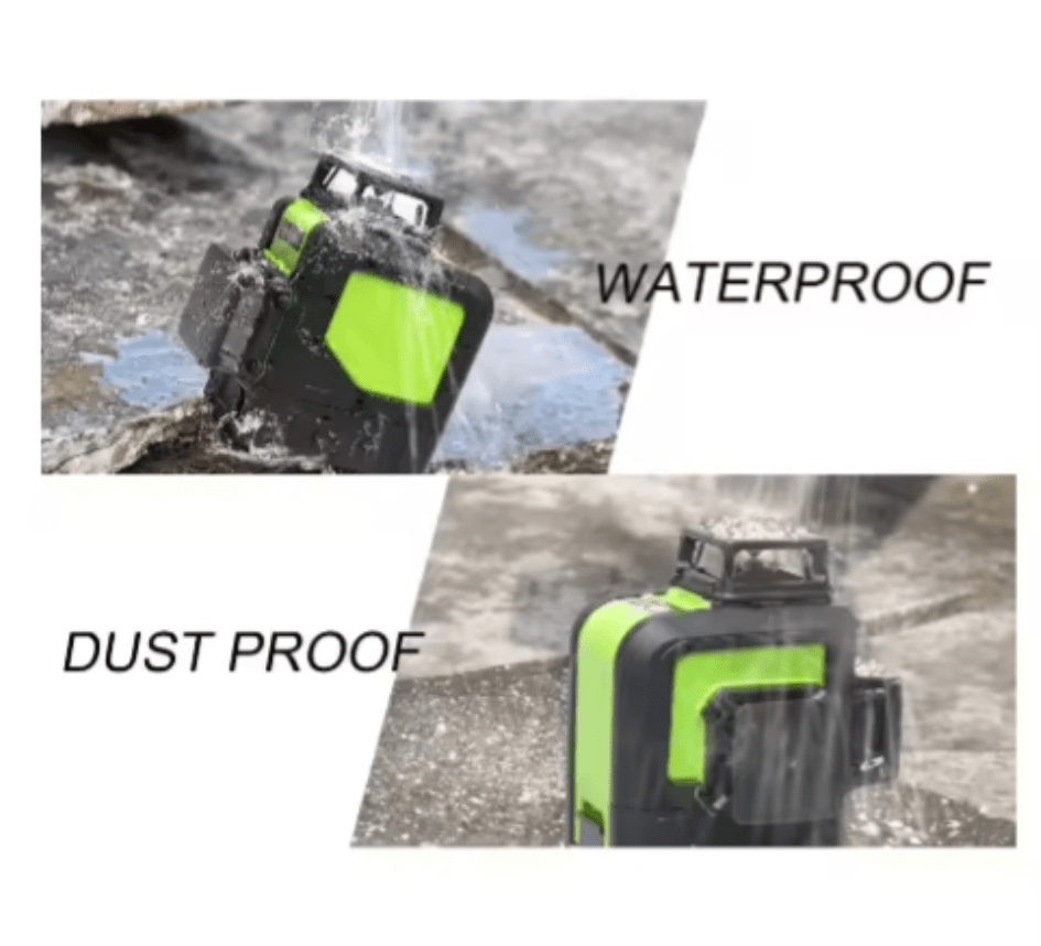 Nivel láser verde huepar 903CG 12 líneas recargable(Dos baterías)+ trípode huepar - SyM Asociados